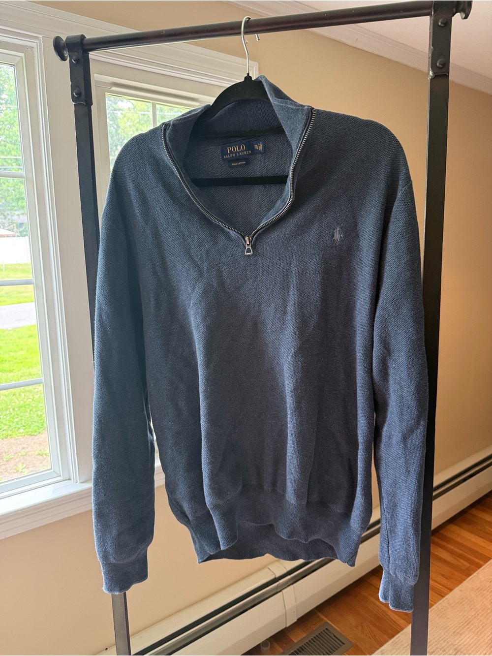 Ralph Lauren Navy Half-Zip Pullover Sweater